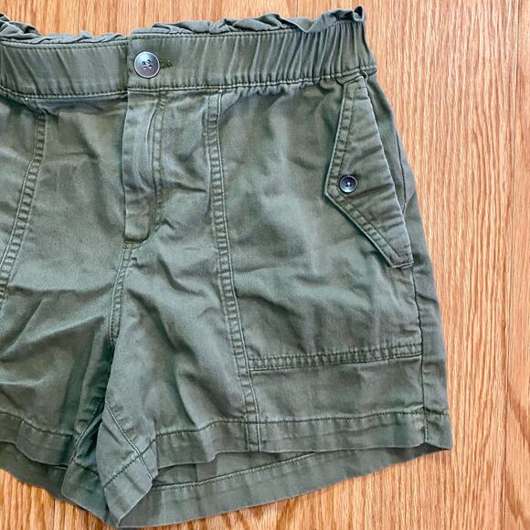 Old Navy Olive Green Soft Utility Alpine Tundra Paper Bag Shorts Womens XSmall - Picture 3 of 14